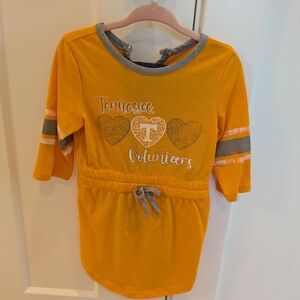 Colosseum Toddler Orange Dress with Gray Accents